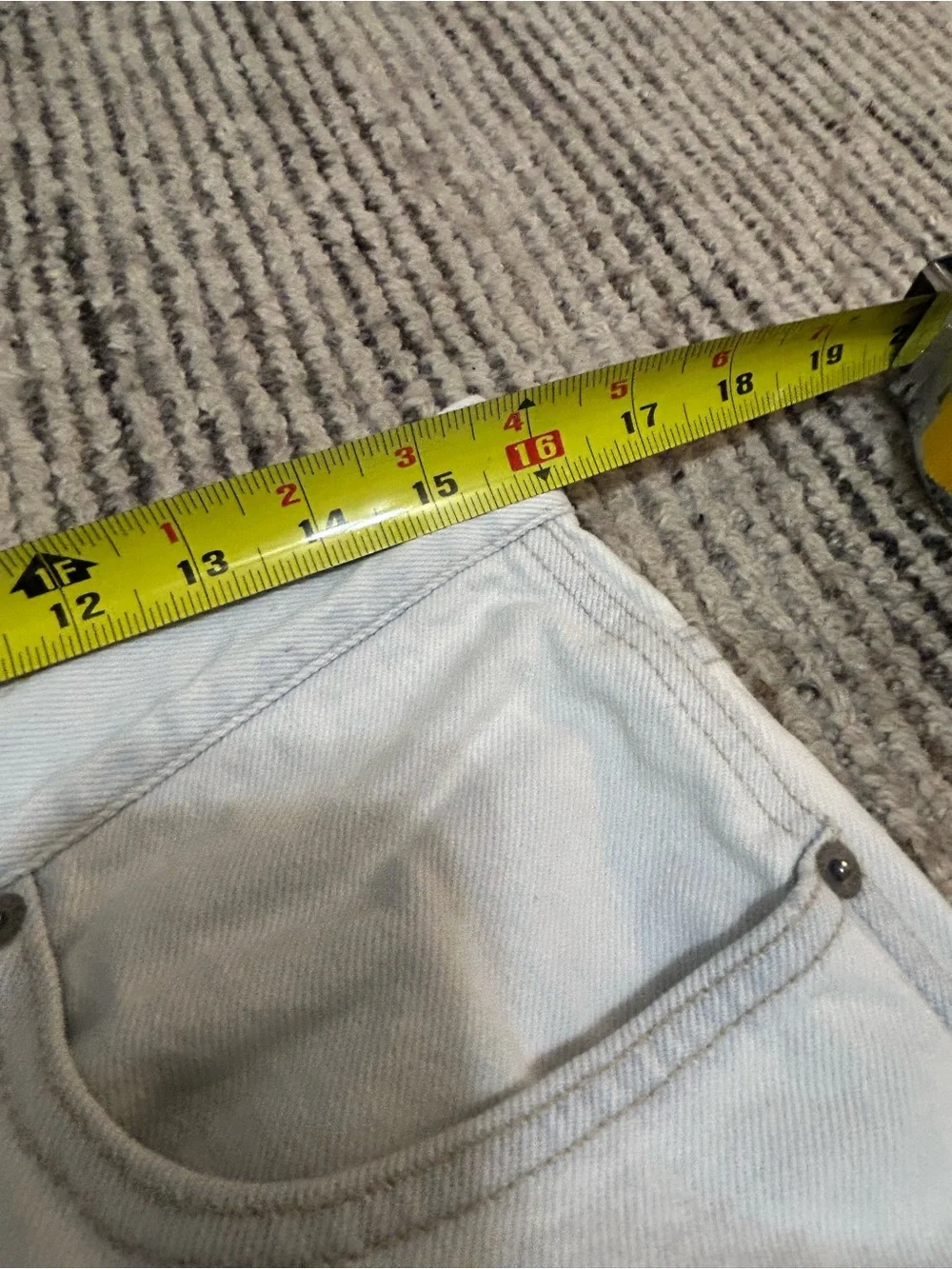Tommy Hilfiger Men's White Relaxed Carpenter Jeans 90s 32/30 Retro Vintage